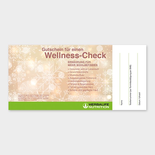 Wellness-Check Gutschein Herbalife Motiv 10