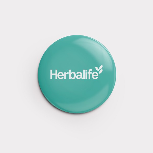 Button "Herbalife" 56 mm (Lake)