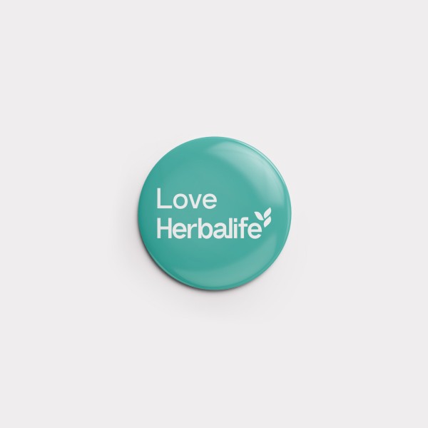 Mini-Button "Love Herbalife" 32 mm (Lake)