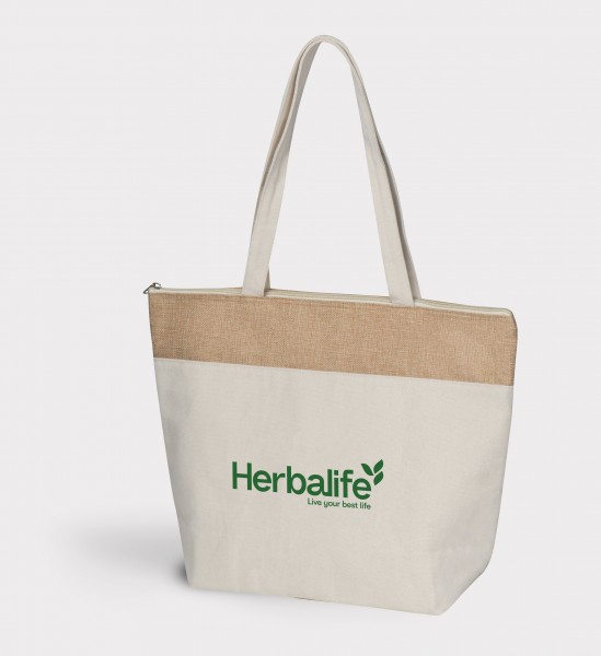 Herbalife Kühltasche | Tasche aus Baumwolle und Jute