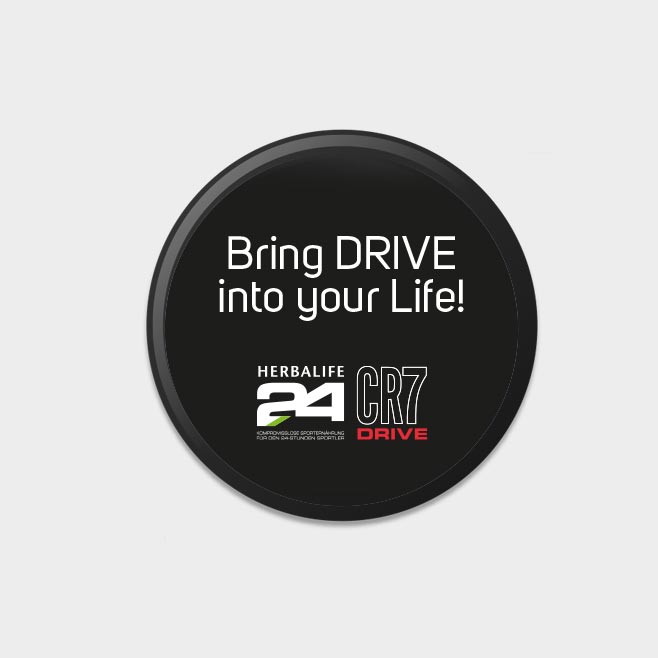 CR7 DRIVE Button "Bring DRIVE into your Life!" (1 Stück)