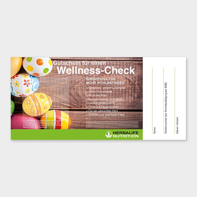 Wellness-Check Gutschein Herbalife Motiv 6