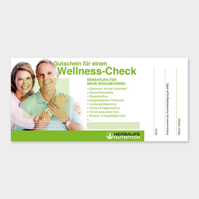 Wellness-Check Gutschein Herbalife Motiv 2