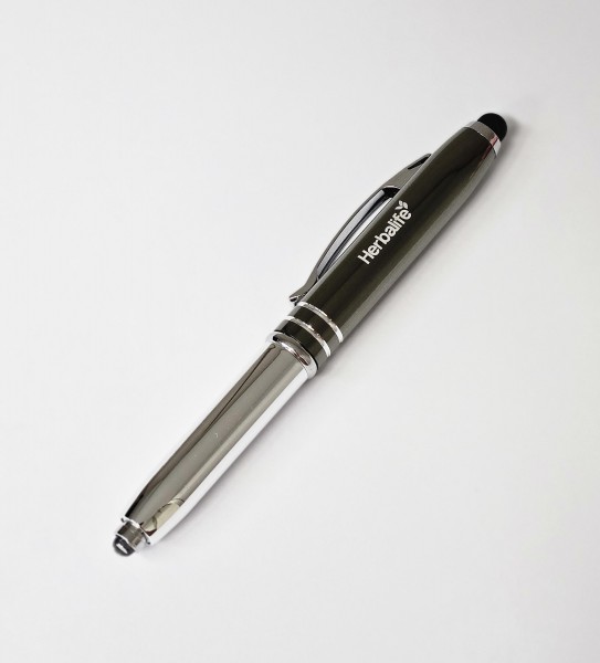 Hochwertiger Metall Kugelschreiber mit LED-Licht