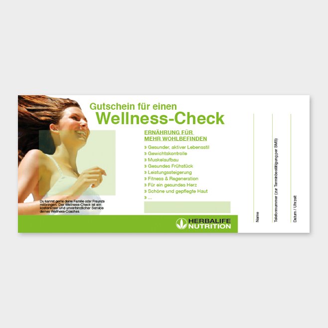 Wellness-Check Gutschein Herbalife