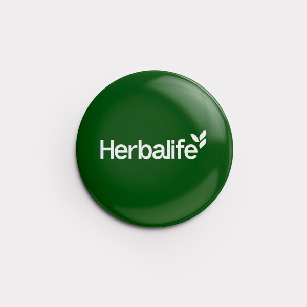 Button "Herbalife" 56 mm (Garden)