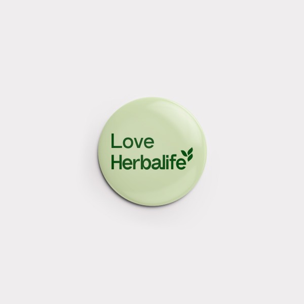 Mini-Button "Love Herbalife" 32 mm (Succulent)